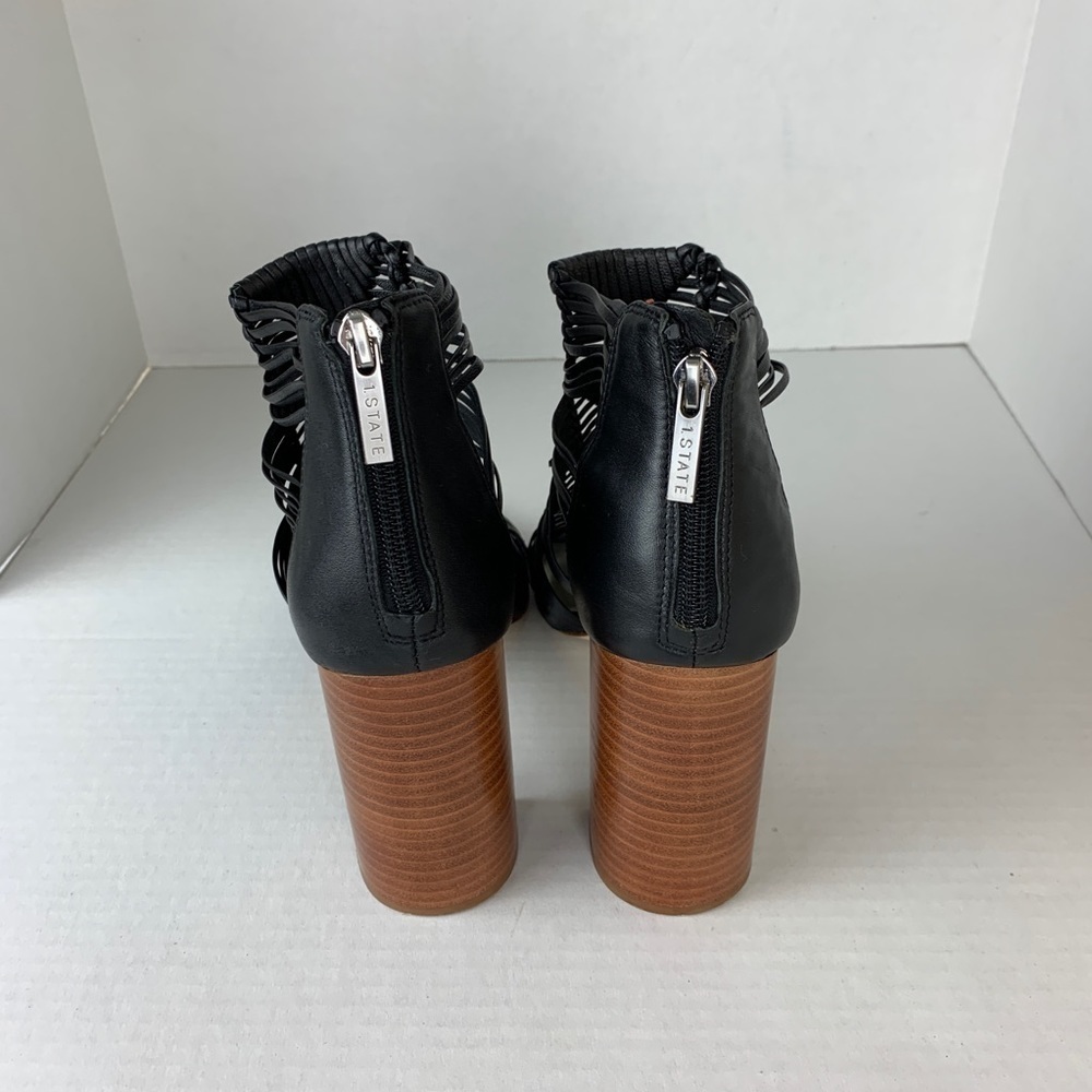 1. State Black Kenton Caged Sandal Booties Size 10 - Picture 4 of 6